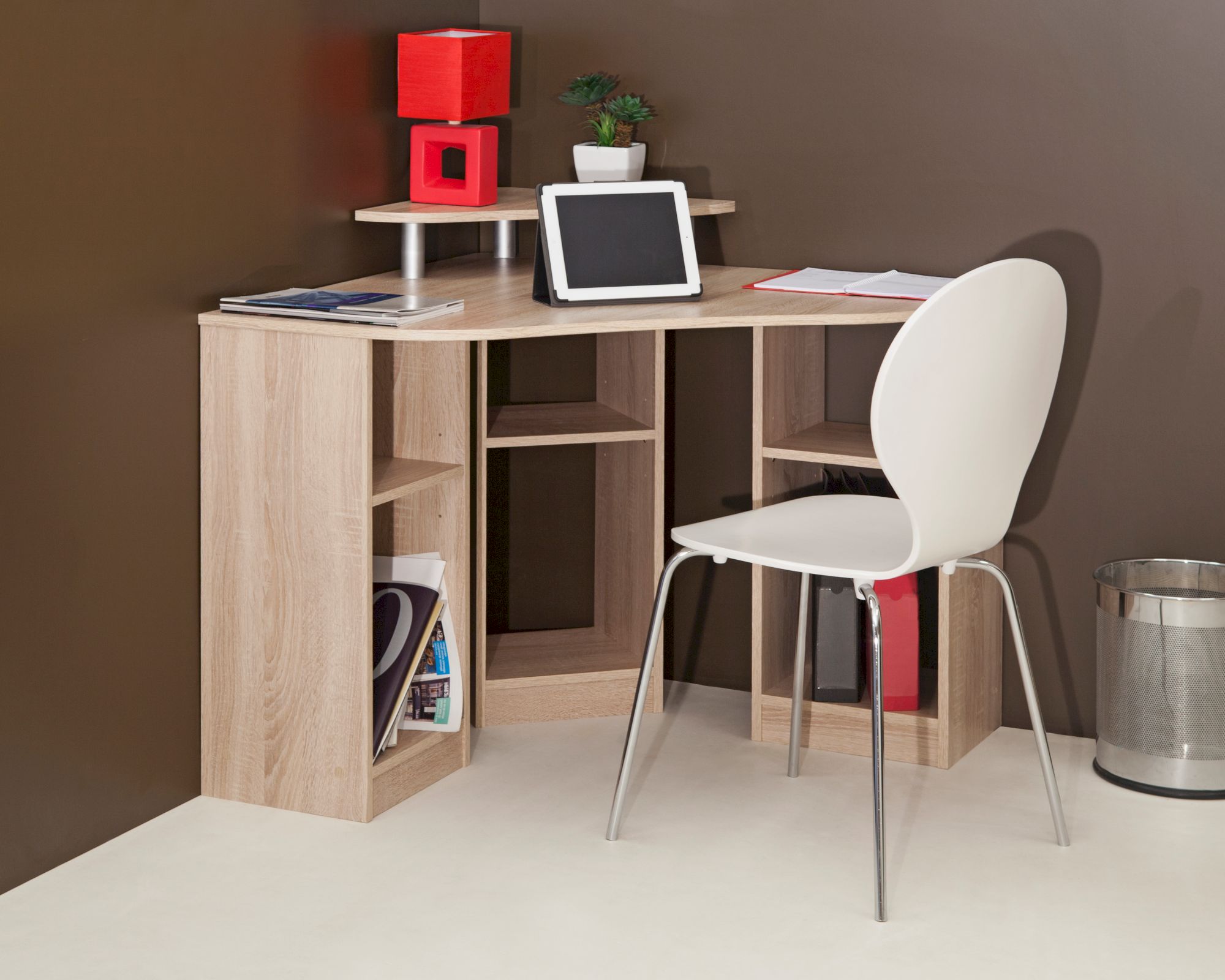 TemaHome »Corner« Schreibtisch Eiche