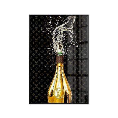 La Casa »Explosive Champagne« Glasbild 60x90 cm Image