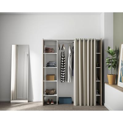TemaHome »Tom 2.2« Kleiderschrank mit Vorhang Eiche Ecru TemaHome »Tom 2.2« Kleiderschrank mit Vorhang Eiche Ecru – erhältlich in Größe Image
