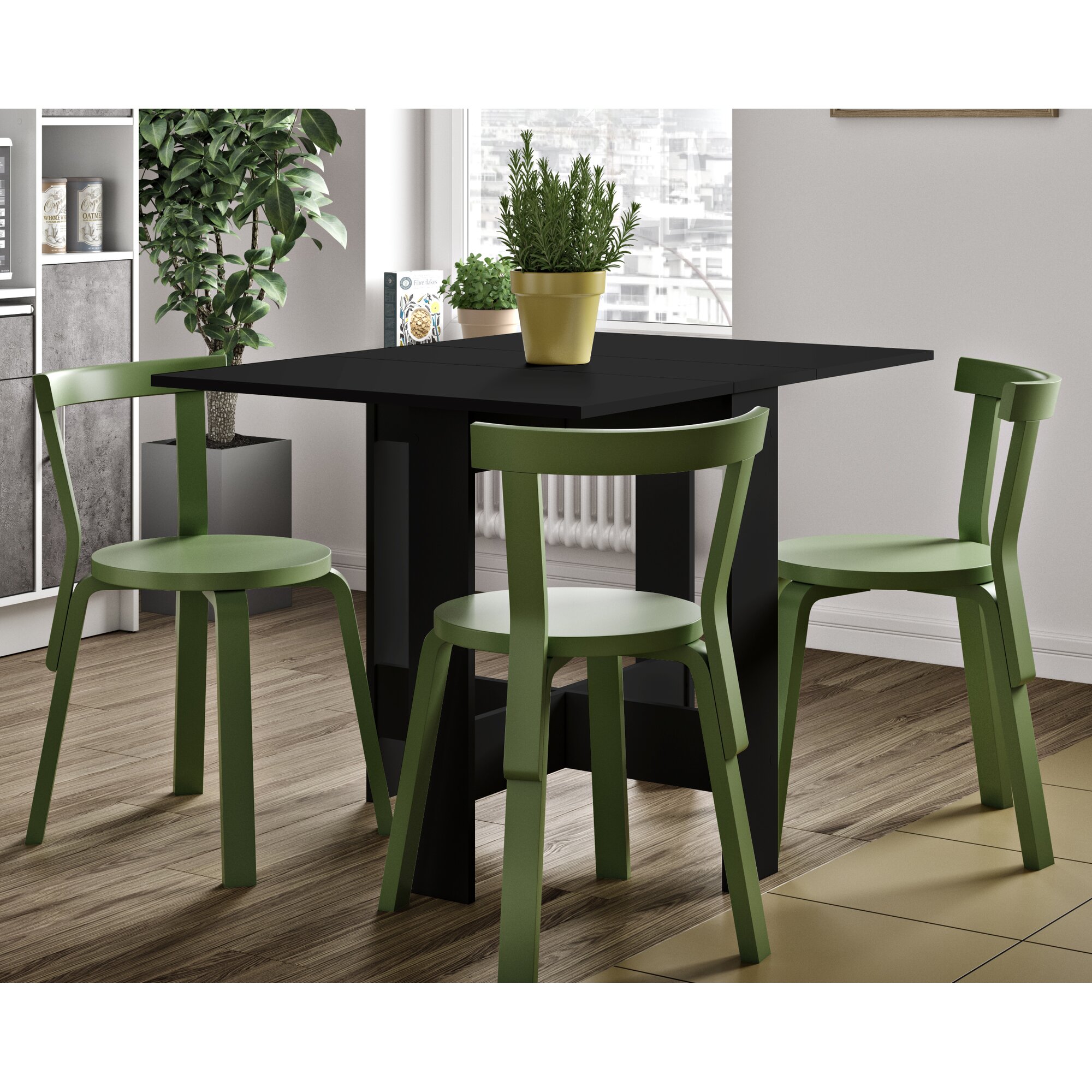 TemaHome »Papillon« Esstisch Schwarz