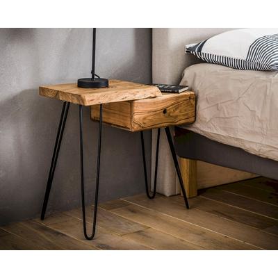 designline »Edge« Massivholz Beistelltisch Image