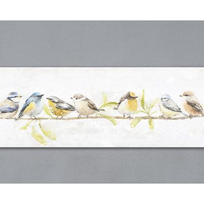 La Casa »Vögel auf einem Ast« Ölbild handbemalt 120x40 cm Image