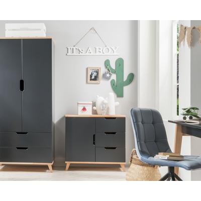 INFANSKIDS »Infanscolor« Kinderzimmer Kommode I anthrazit – erhältlich in Buche Image