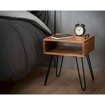 designline »Quardo« Massivholz Nachttisch Image