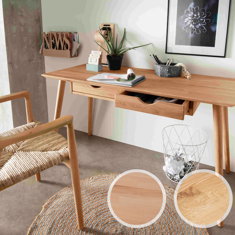 Massivholz »Verona« Schreibtisch – erhältlich in 2 Ausführungen