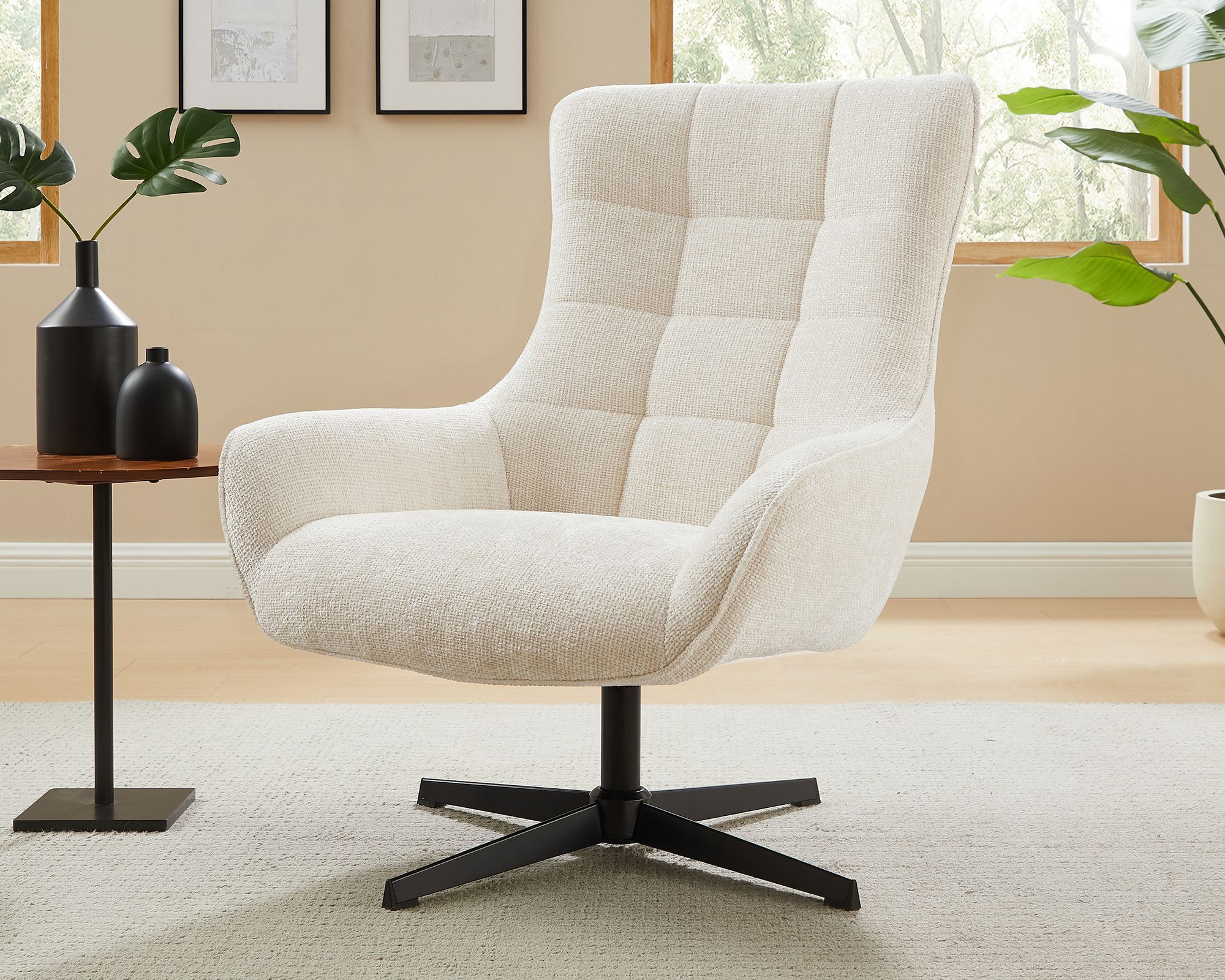 SalesFever »Evangeline« Drehsessel beige