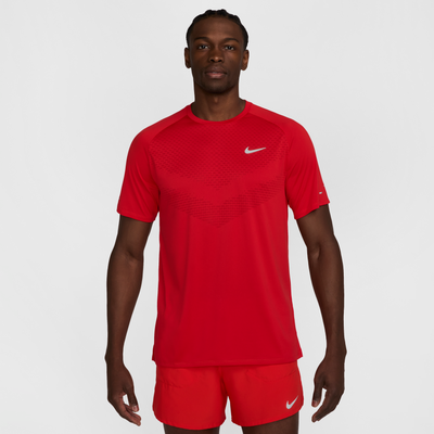 Nike Stride Men's Dri-FIT ADV Short-Sleeve Running Top - Red - Polyester