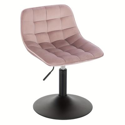 TEMU Bar Stool, Swivel Vanity Stool, Height Adjustable Bar Stool, Home Office Chair, Made Of Soft Velvet And Metal Frame Image