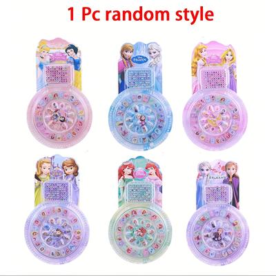 TEMU Products - A Set Of Random Cartoon Style Nail Stickers For Decorating Nails, Gift Frozen Anna Part Random Nail Decals New And Old Packaging Will Ship Image