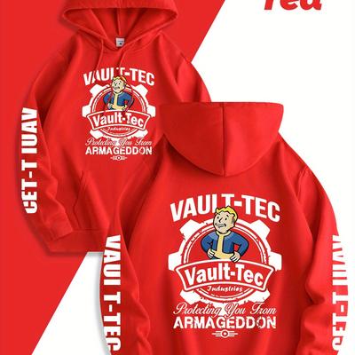 "TEMU Men's Graphic Hoodie - 45 Edition, Dark Green Casual Drawstring Sweatshirt With "get Nuoyaoi" Design, Comfortable Wear, Everyday Apparel | Machine Washable Top" Image