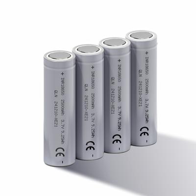 TEMU 2500mah 3.7v Rechargeable 18650 Lithium Battery - Flat For Headlights, Streamers, Fans, Solar - Durable & Lightweight For Travel & Household Appliances Image