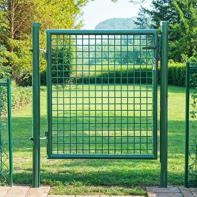 TEMU Outdoor Garden Furniture, Garden Gate, Galvanized Steel, Durable And Lockable, Gate 87 X 90 Cm, 106 X 90 Cm (w X H) Image