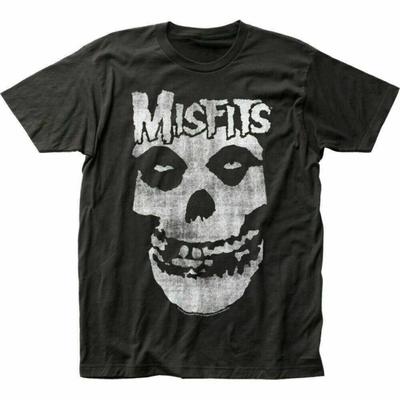 TEMU Distressed Skull T Shirt Mens Licensed Rock N Roll Music Tee Image