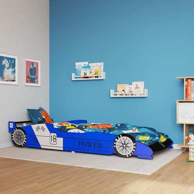 TEMU Kids Racing Car Bed 90x200 Cm Blue Image