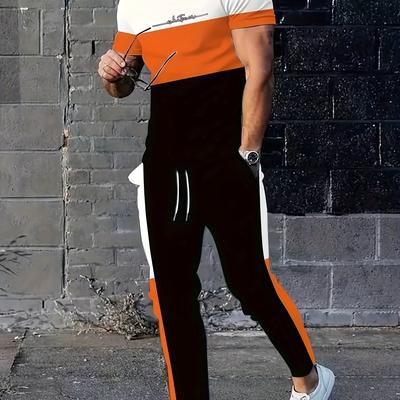 TEMU Sham Shui 3d Long Pants And Short Sleeve Set Image