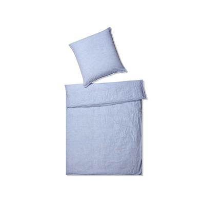 Elegante Casual Bettwäsche »Breeze« Hellblau 7038-02 Bettwäsche 200x200 cm / 2x 80x80 cm Image