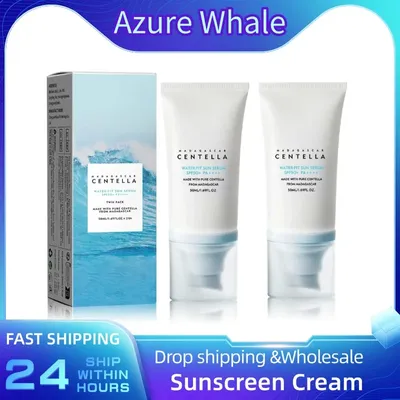 1/2PCS Original 50+ Facial Sunscreen Centella Protector UV Sun Body Sunblock Skin Whitening Cream Korean Moisturizing Protector
