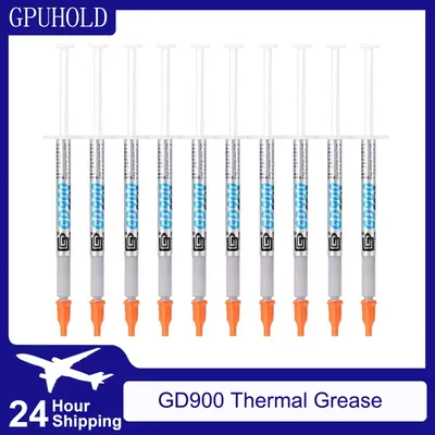 GPUHOLD 1pcs 10pcs GD900 CPU cooler Thermal Grease Paste CPU VGA LED LCD Cooling fan Heatsink For PC Water Cooler CPU Cooler