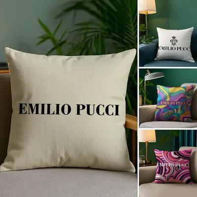 Modischer E-Emilio P-Pucci-Kissenbezug, Anti-Dustmite-Kissenbezug, unsichtbarer Reißverschluss, Image