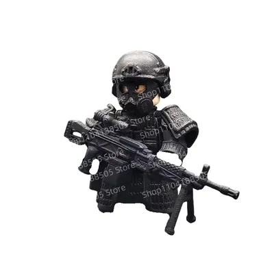 MOC Military Battlefield Bausteinpuppe aus dritten Taraf, taktische Rüstung, schwerer Krieger, Image
