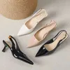 Sommer Hochhackige Sandalen Spitz Frauen Schuhe Designer Stiletto Pumps Party Schuhe Frau 2025, Sexy