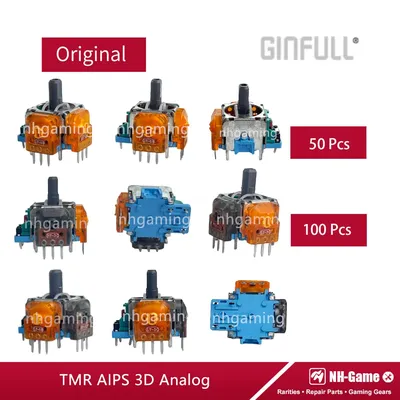 50PCS/100PCS TMR Elektromagnetische Joystick Für PS5 Gamepad ALPS 3D Analog Stick Für PS4 Controller Image
