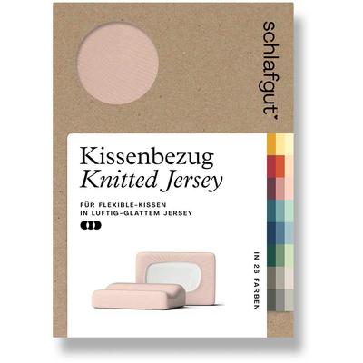 Kissenbezug SCHLAFGUT "Pure flexibler Kissenbezug für Nackenstützkissen", rot (rot light), B:40cm L:140cm, Bio-Baumwolle, Jersey, Obermaterial: 95% Baumwolle, 5% Elasthan, Kissenbezüge, Bio-Baumwolle mit Elasthan, mit Gummizug, bügelfrei Image