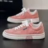 Koreanische rosa vulkanisierte Herrenschuhe, große Größe 46, niedrig geschnittene flache