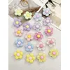 10PCS Schuh Charms ABS Dekorationen Zubehör DIY Transparente Sonnenblume Clog Schnalle Schuhe Slides
