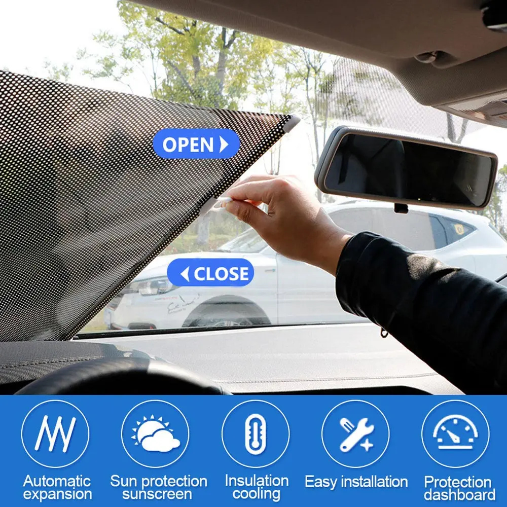 Sonnenschutzvorhänge für Fenster, Sonnenblenden für Autofenster, Sonnenschutz, Rollos, Fensterrollos, Verdunkelungsvorhang, Rollos