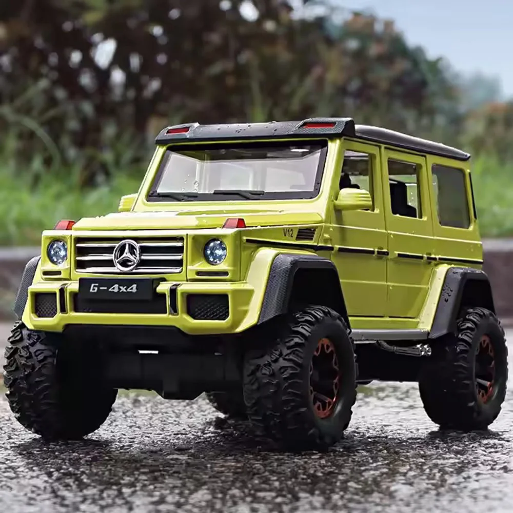 1:24 G500 G550 4x4 Legierung Druckguss Spielzeugautos Modell Rad Zurückziehen SUV Gummireifen 6 Türen geöffnet Geländewagen für Kindergeschenke Image