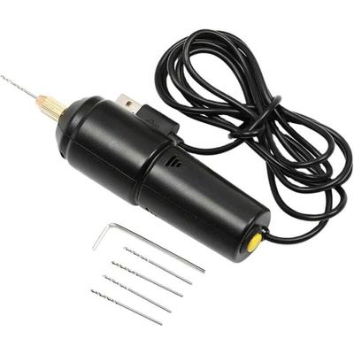 SNQ - Mini-Bohrmaschinen, tragbarer 5-V-USB-Bohrer, Multifunktions-Rotationswerkzeug-Bohrer, mit 5 Image