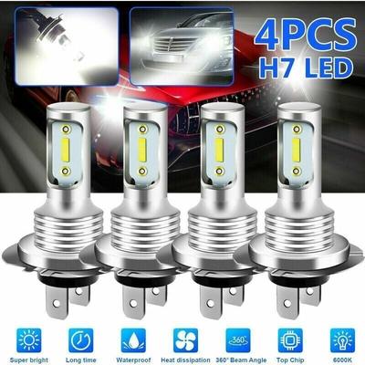 stücke 1860 H7 80W High Power LED Nebel Licht Lampe Auto Scheinwerfer Birne 6000K Weißes Licht Image