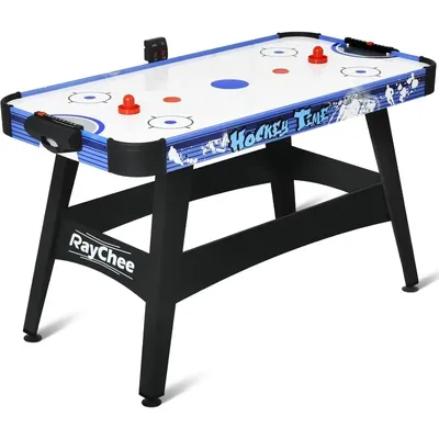58" Air Hockey Table, Indoor Powered Air Hockey Game Table w/2 Pucks, 2 Pushers, Stronger Motor &
