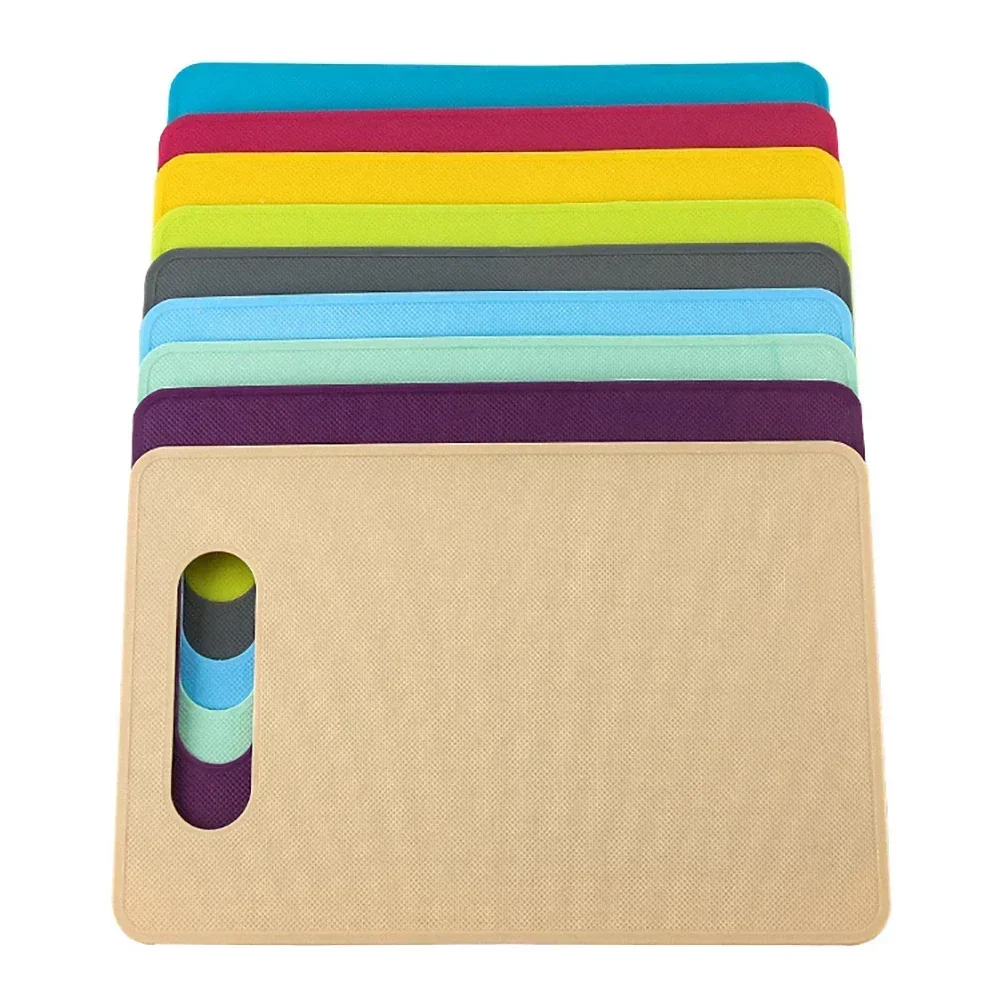 Ustensiles de cuisine multicolores, faciles à nettoyer, planche à découper en plastique antidérapante, bloc de découpe pour aliments, tapis de cuisine, accessoires de cuisine