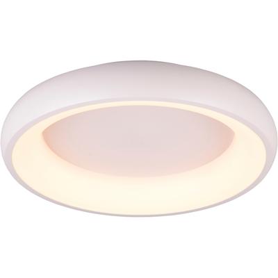 TRIO LEUCHTEN LED Deckenleuchte "CARDONA, runde LED Deckenlampe Büro, Ø 46cm, 3300 Lumen 29W, dimmbar", weiß (weiß matt), 1 flammig, Ø 46,5cm H: 10,0cm,, Lampen, CCT - Lichtfarbe einstellbar 2300/3000/4000K, auch Wandmontage möglich Image