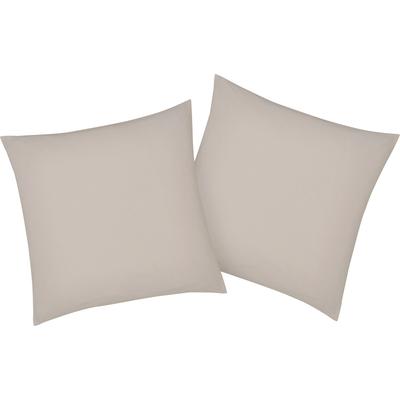 Kissenbezug BELLANA "Mako-Jersey-Exclusiv", weiß (schnee), B:40cm L:40cm, Baumwolle, Obermaterial: 100% Baumwolle, Kissenbezüge, aus reiner Baumwolle Image