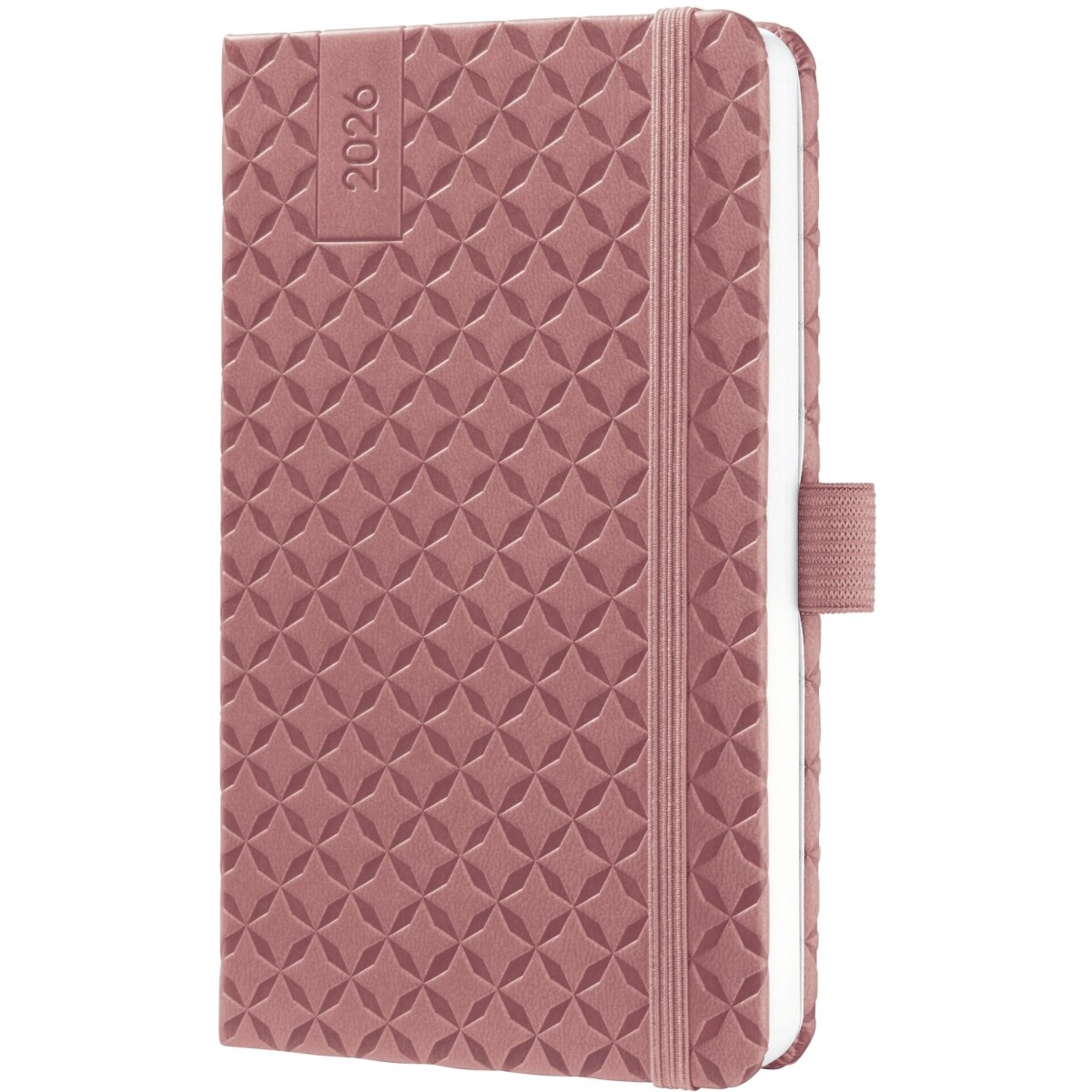 Sigel Wochenkalender Jolie ca. A6 Hardcover dusty red 2026. Image