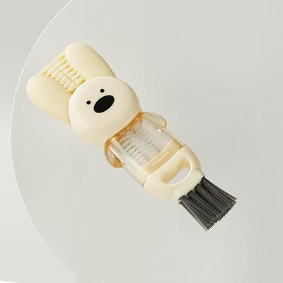 TEMU 1pc Rabbit-themed 4-in-1 Multifunctional Cleaning Brush - Plastic, Reusable With Handle For Kitchen, Cup, Bathtub, And Bottle Cleaning, Detailing, No Electricity Needed, Bottle Cleaner Brus Image