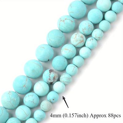 TEMU 4mm 6mm 8mm 10mm 12mm Stone Lanpine For Jewelry Making Diy Bracelet Accessories 15 Each Image