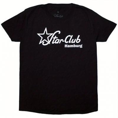TEMU Unisex Adult Black Graphic Logo T-shirt - Relaxed Fit Short Sleeve Round Neck Casual Tee For Casual Attire, Apparel Image
