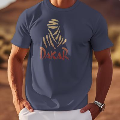 "TEMU Men's Casual "" Graphic T-shirt - Light Gray With Zebra & , Short Sleeve, Regular Fit, Casual Wear Tee|desertthemed Shirt|, Desert Clothing" Image