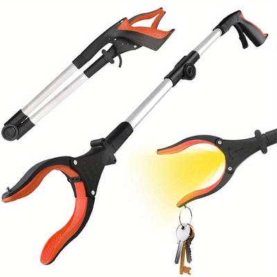 TEMU 1pc Foldable Gripper, Swivel Arm 80cm Long, Waste Collector For Waste Removal, Arm Extension For Elderly, Foldable Gripper Swiveling For Waste Removal Image