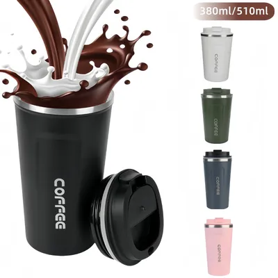 380/510ML Leakproof Travel Thermo Cup for Tea Water Coffee Cup Double-layer Insulation Cold And Hot Thermo Cafe Thermos Mug