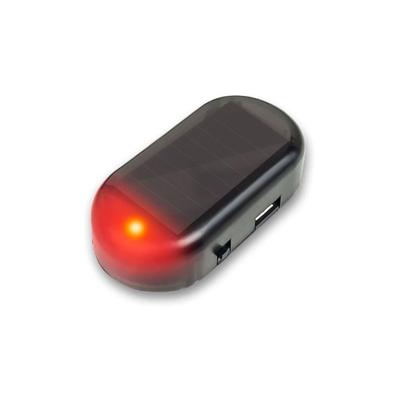 Auto Alarm led Licht Solar Sicherheit Warnung Dummy Anti-Diebstahl-System Flash Blinkende Lampe Rot Image