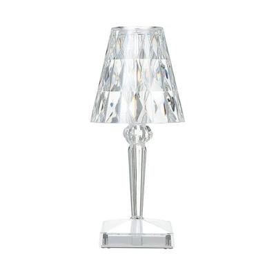 Tonchean - Diamant-Kristall-Tischlampe, wiederaufladbare Nachttischlampe aus Kristallglas für das Image