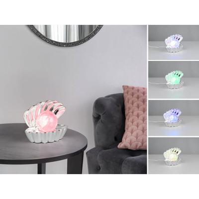 Reality Leuchten - Kleine usb Muschel Tischlampe shelly mit rgb Beleuchtung, Höhe 14cm Image