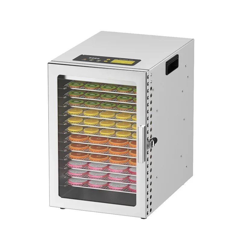 Großer Dörrapparat mit 12 Fächern für Zuhause und Unternehmen, perfekt zum Trocknen von Früchten, Beef Jerky, BPA-frei, Überhitzungsschutz, bester Dörrapparat Image