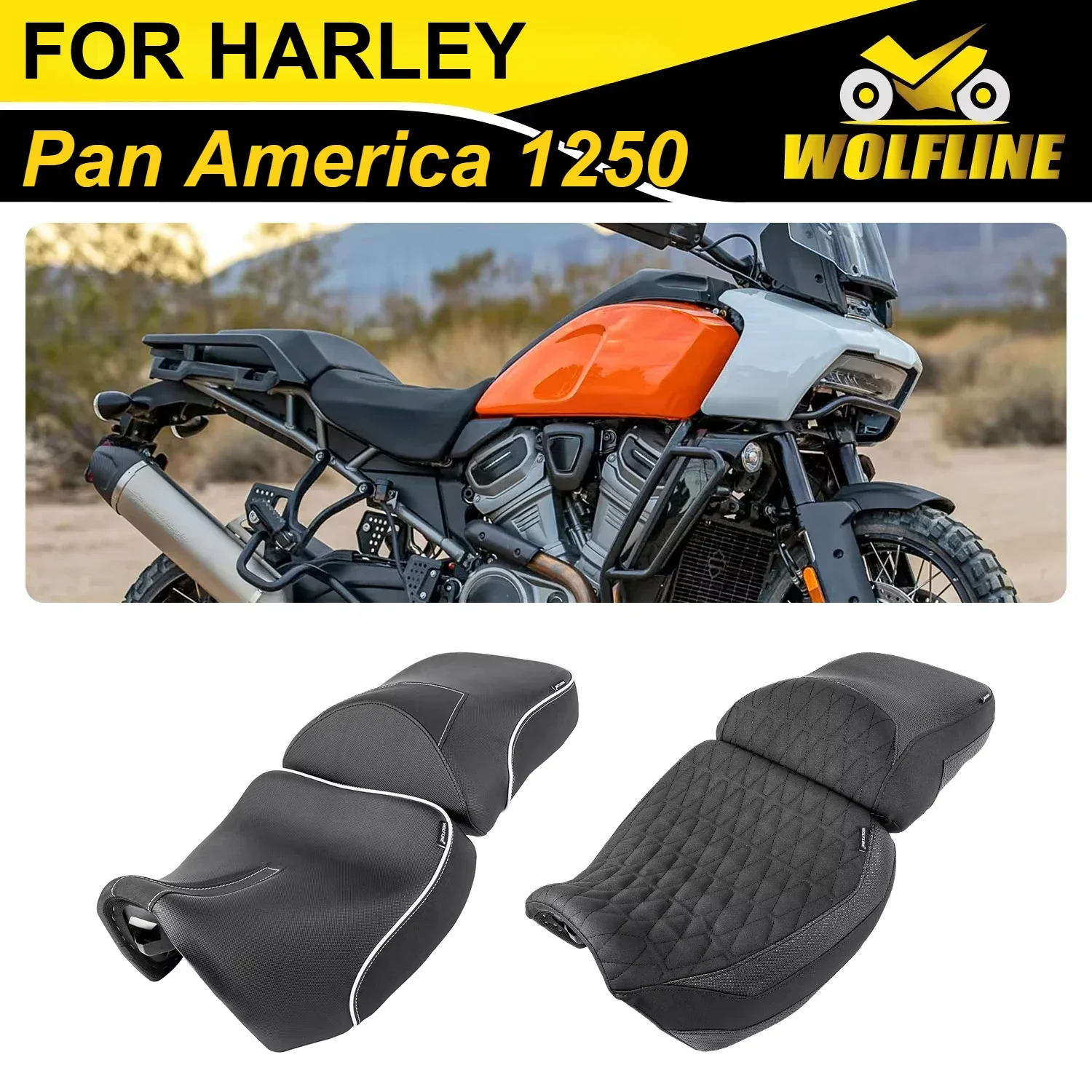 Wolf Line Fahrersitz hinten Soziuspolster passend für Harley-Davidson Pan America 1250 2021–2023 2022 Image