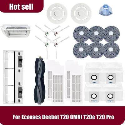 Ecovacs Deebot T20 OMNI T20e T20 Pro Roboterstaubsauger Zubehör Hauptseitenbürste Moppfilter Staubbeutel Ersatzteile Image